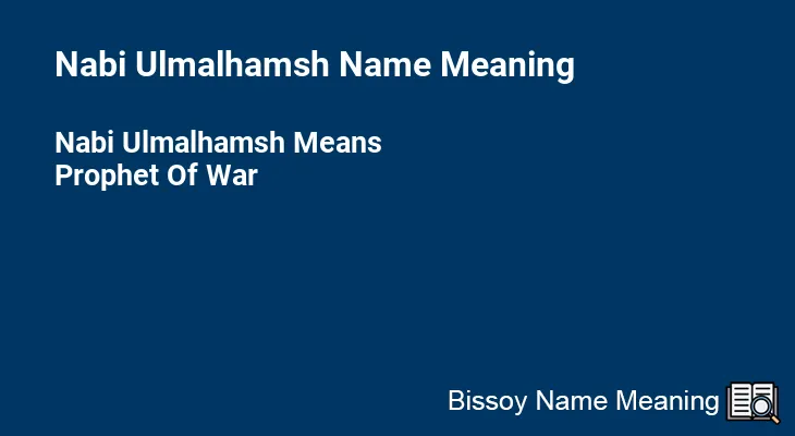 Nabi Ulmalhamsh Name Meaning